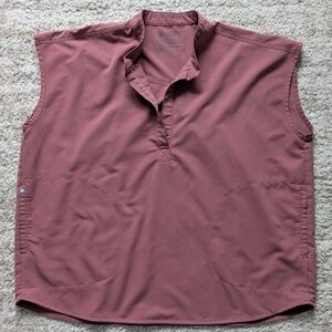 Figs Dusty Rose Sleeveless Top & joggers